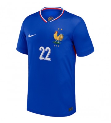 Frankrig Theo Hernandez #22 Hjemmebanetrøje EM 2024 Kortærmet